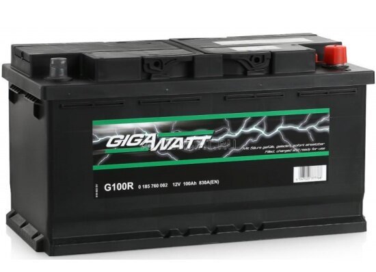 Аккумулятор автомобильный Gigawatt G100R 100Ah (о.п.)